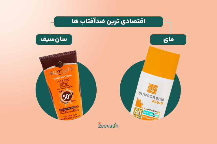 اقتصادی ترین ضد آفتاب ها مای و سان سیف هستند. 